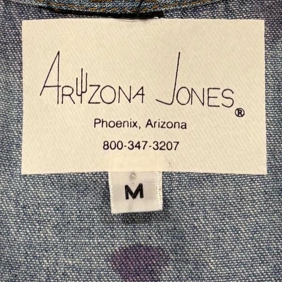 Vintage Arizona Jones Duster Denim Jumper Dress - Picture 4 of 5
